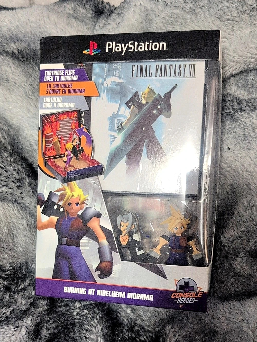 Console Heroes Burning at Nibelheim Diorama Final Fantasy VII Diorama